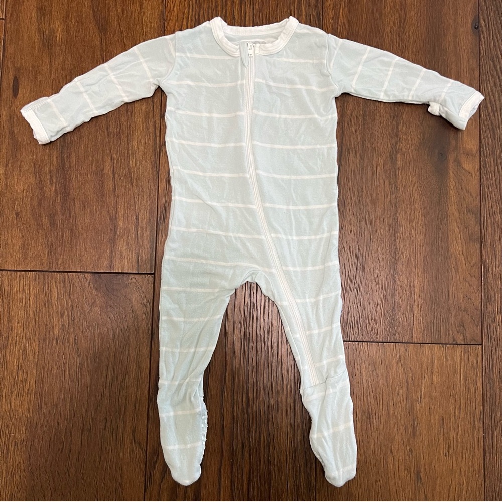Kickee Pants Zip Long Sleeve Onesie